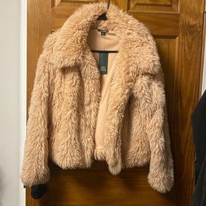 Wild Fable ‘Dusty Peach’ Faux Fur Jacket XS